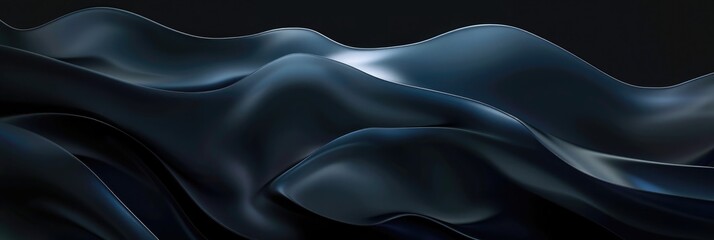 Obraz premium black wavy background. Luxury abstract background