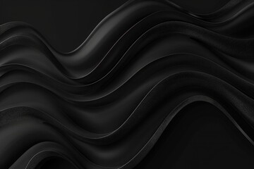 Fototapeta premium black wavy background. Luxury abstract background
