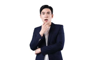 Asian businessman, wearing suit