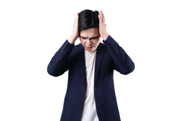 Asian businessman, wearing suit