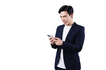 Asian businessman, wearing suit