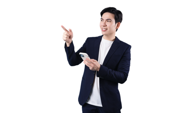 Asian businessman, wearing suit - Powered by Adobe