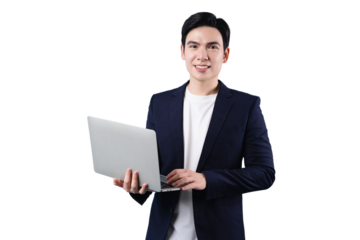 Asian businessman, wearing suit