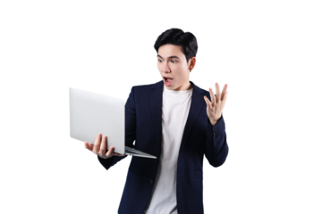 Asian businessman, wearing suit