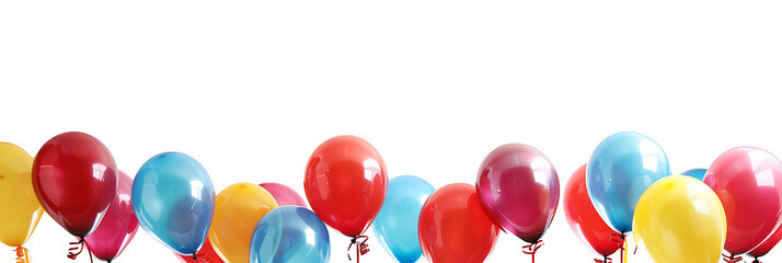 Balloon, panoramic wallpaper bottom border, the bright beauty on happy and joyful occasions