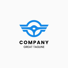Car service and dealer logo design template