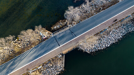 Spring scenery of Jingyuetan National Forest Park in Changchun, China