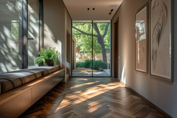 Obraz premium Water conservation tech. Smart irrigation, sustainable use. concept. Eco-awareness, green future. Beautiful simple AI generated image in 4K, unique.