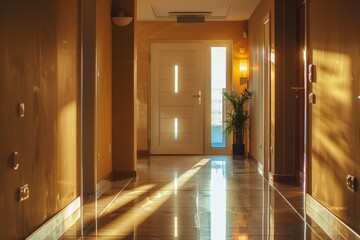 High-tech smart farm with interactive data HUD, symbolizing the fusion of agriculture and technology. Beautiful simple AI generated image in 4K, unique.