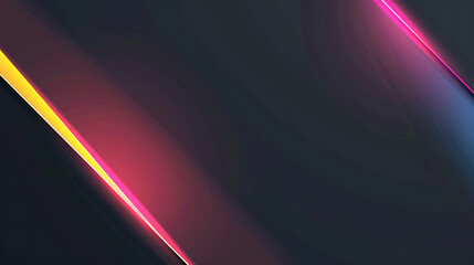 Modern abstract background, dark gradient with neon light