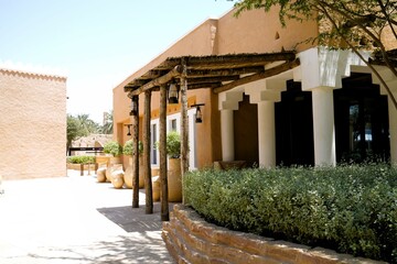 street in the desert of Saudi Arabia country