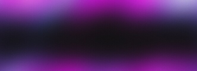 Dark blue purple glowing grainy gradient background black noise texture poster header banner design.Modern horizontal design for mobile app.
