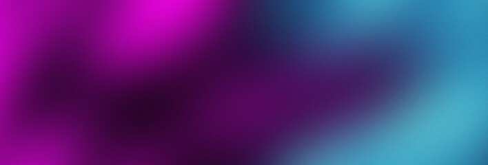 Dark blue purple glowing grainy gradient background black noise texture poster header banner design.Modern horizontal design for mobile app.