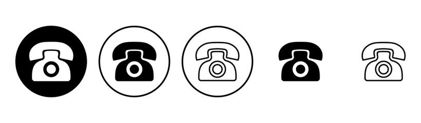Telephone icon set. phone icon vector.