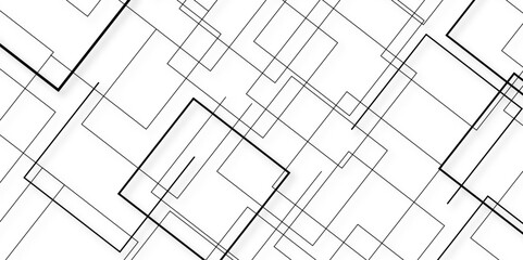 Digital geometric abstraction with lines and points. Abstract geometric background with isometric blocks, polygon shape pattern.