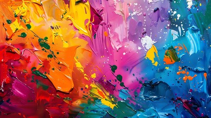 Colorful abstract painting