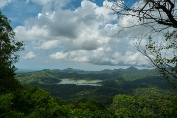 clouds in the mountains