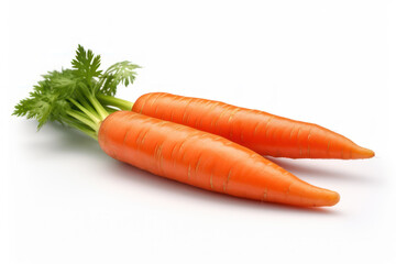 Fresh Carrot isolated on white background