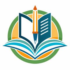  Educational logo icon vector illustration.


