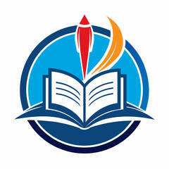  Educational logo icon vector illustration.


