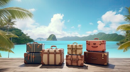 Travel Concept and Traveling luggage.