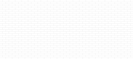 White brick wall. Vector seamless realistic background. Brick wall. Simple geometric seamless pattern. Textured background. 