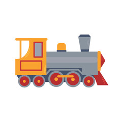 Steam locomotive icon clipart isolated vector illustration