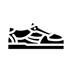 sneakers streetwear cloth fashion glyph icon vector. sneakers streetwear cloth fashion sign. isolated symbol illustration