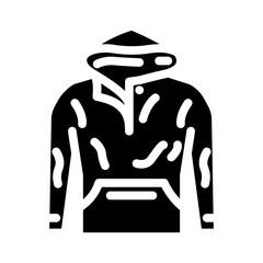 bean streetwear cloth fashion glyph icon vector. bean streetwear cloth fashion sign. isolated symbol illustration