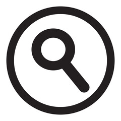 Search and zoom icon, symbol, vector. Search magnifying glass flat icon for apps, logo, Ui design and websites. Magnifying glass icon. Vector illustration.