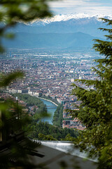 Turin seen from Superga in a sunny day