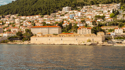 Lazaret de Dubrovnik depuis la mer