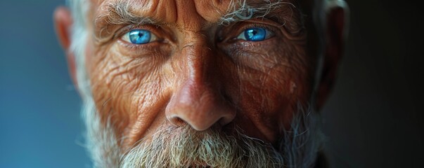 close up of an elegant 70 year old english man