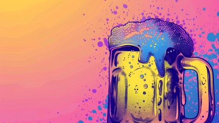 Beer background for graphic design