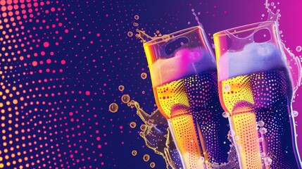 Beer background for graphic design