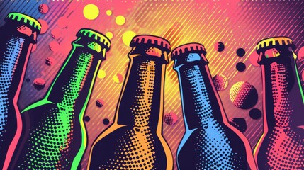 Beer background for graphic design