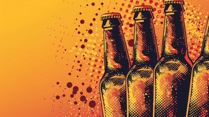 Beer background for graphic design