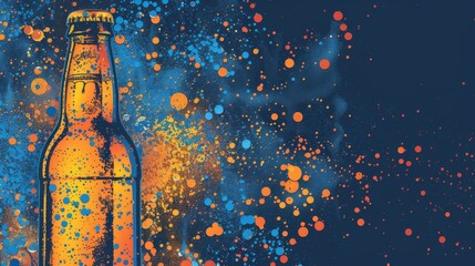 Beer background for graphic design