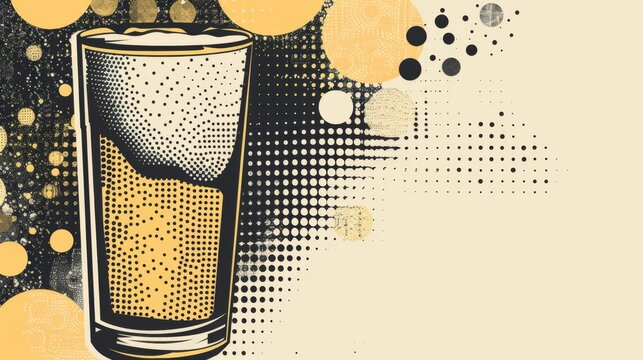 Beer background for graphic design