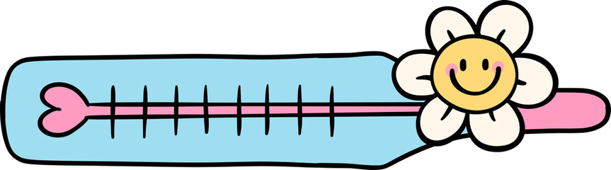 Groovy Retro thermometer