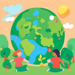 Naklejka premium WORLD ENVIRONMENT DAY 4500 X 4500 - 5