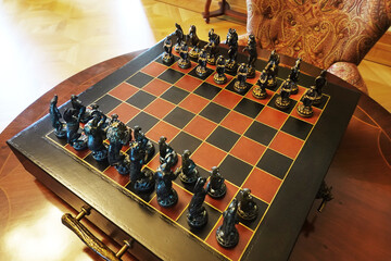 The Vintage Bronze Chess Set