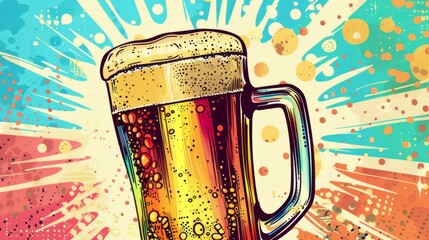 Beer background for graphic design