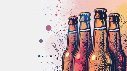 Beer background for graphic design