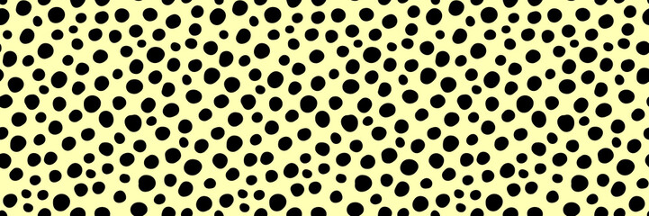 Small dash pattern. Seamless minimal dash pattern, small elements on yellow background.