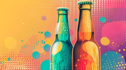 Beer background for graphic design