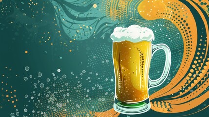 Beer background for graphic design