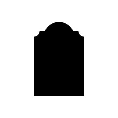 Gravestone icon vector. Grave illustration sign. Tombstone symbol. Rip logo.