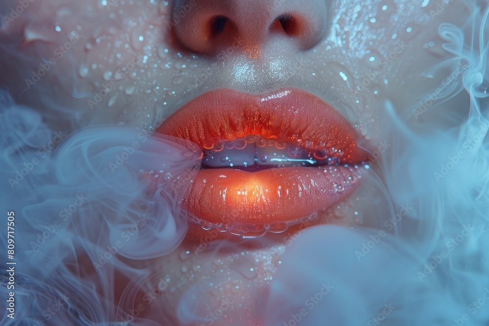 Poster a digital single-color gradient overlay creating a calming and minimalistic background design