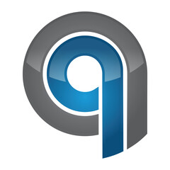 q qq letter logo icon template